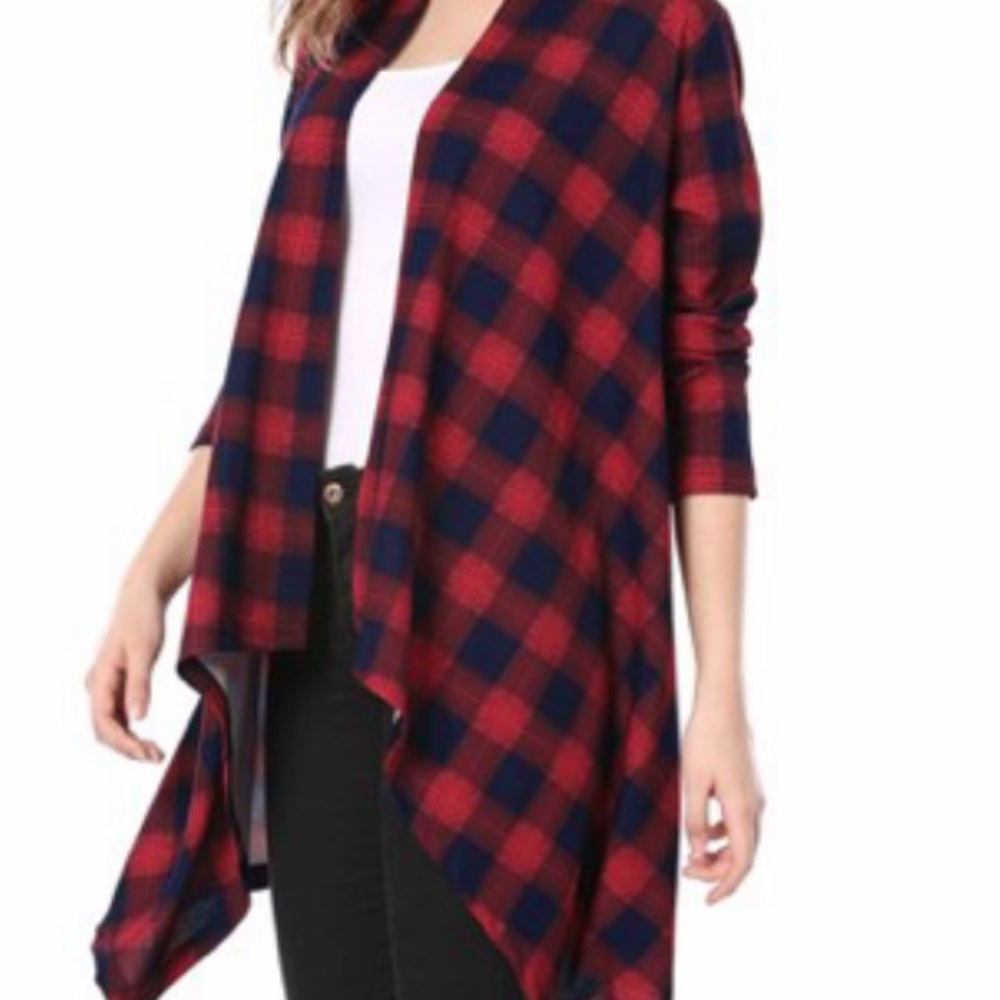 Buffalo plaid Cardigan ! 🌲 Holidays are coming ! - Picture 1 of 8
